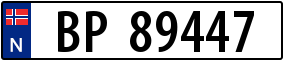 Truck License Plate
